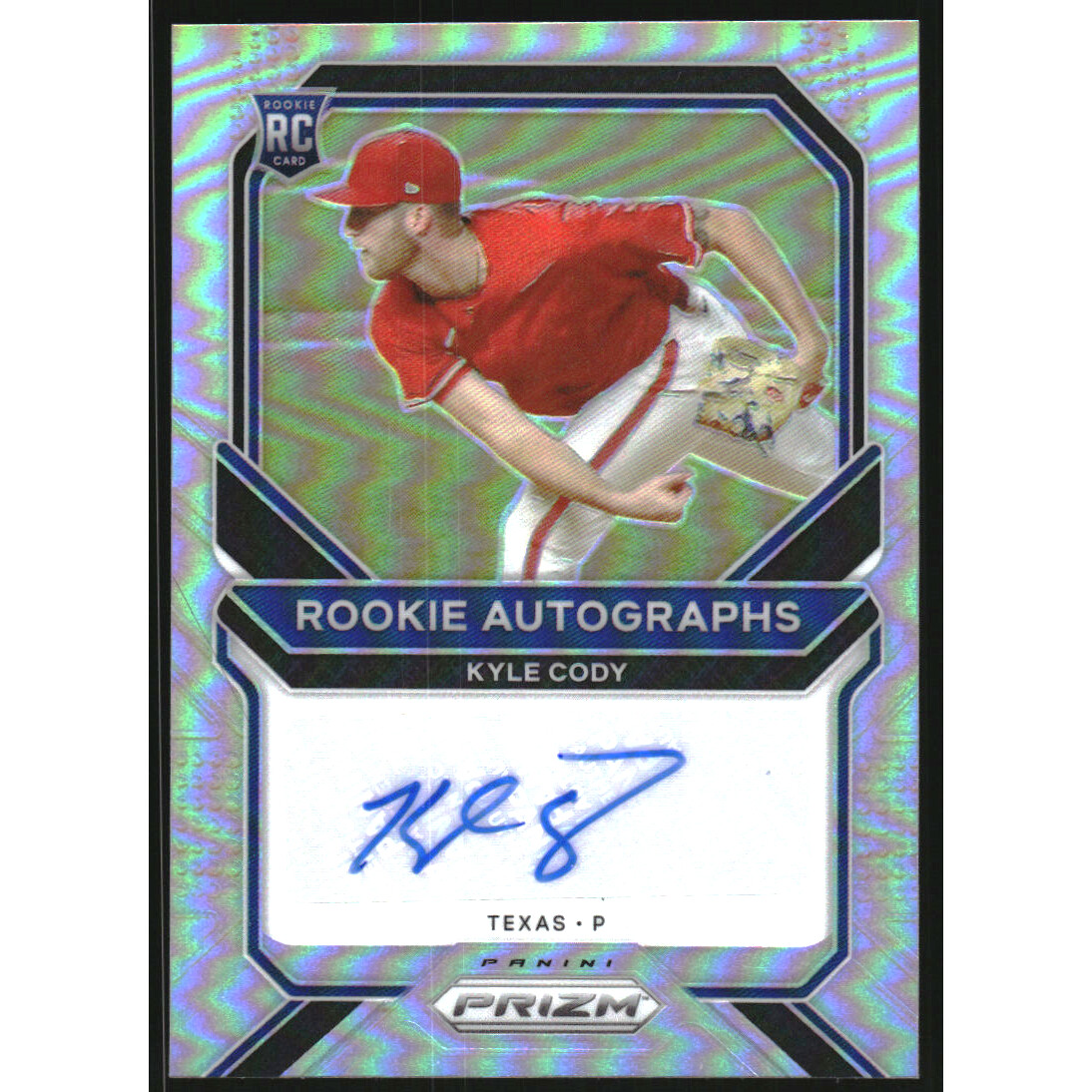 2021 Panini Prizm Rookie Autographs Prizms Silver #94 Kyle Cody. rookie card picture