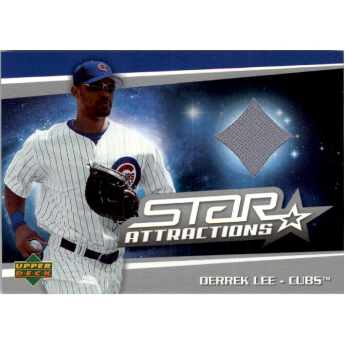 2006 Upper Deck Star Attractions Swatches #DL Derrek Lee Jsy. rookie card picture