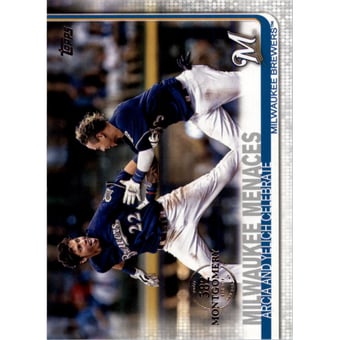 2019 Topps Factory Set 582 Montgomery #625 Milwaukee Menaces/Christian Yelich/Orlando Arcia