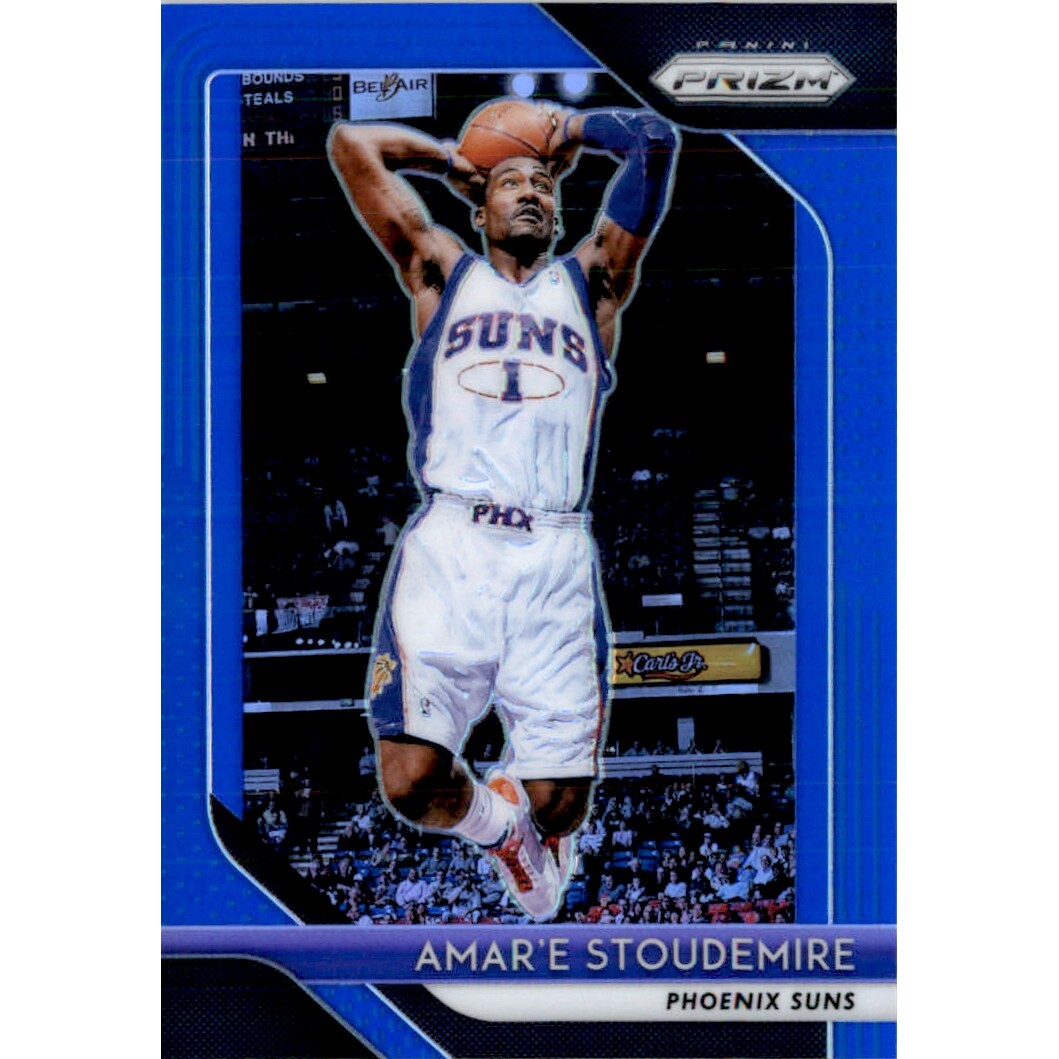 2018-19 Panini Prizm Prizms Blue #295 Amar’e Stoudemire
