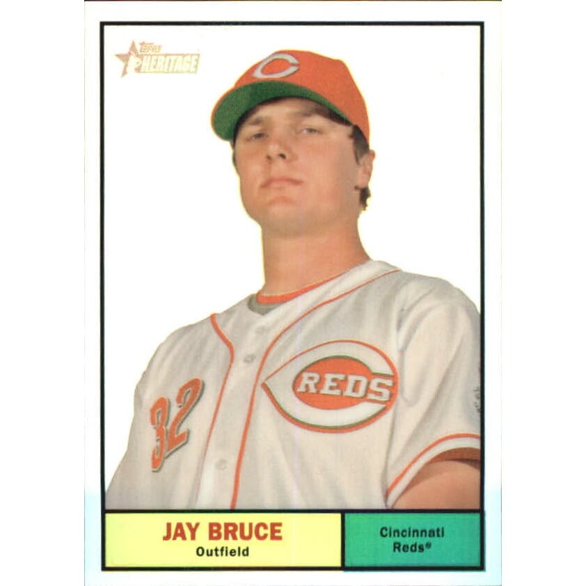 2010 Topps Heritage Chrome Refractors #C105 Jay Bruce. rookie card picture
