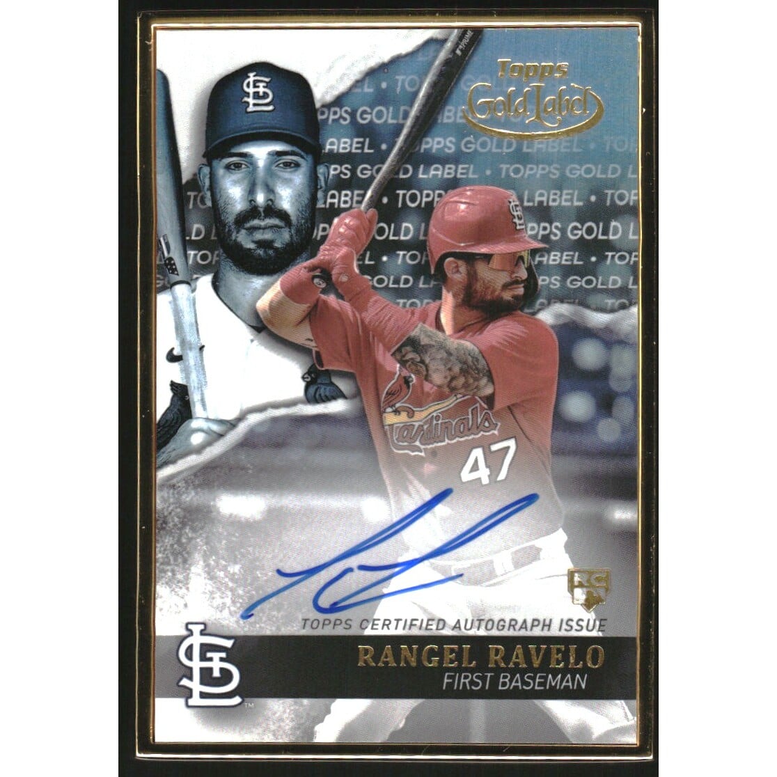 2020 Topps Gold Label Framed Autographs #GLARRA Rangel Ravelo. rookie card picture