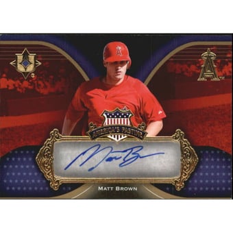 2007 Ultimate Collection America's Pastime Signatures #MB Matt Brown