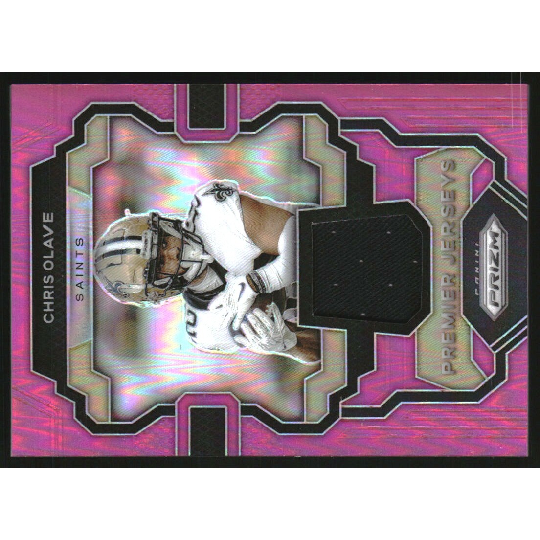 2023 Panini Prizm Premier Jerseys Pink #24 Chris Olave