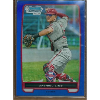 2012 Bowman Chrome Prospects Blue Refractors #BCP199 Gabriel Lino