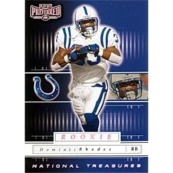 2001 Playoff Preferred National Treasures Silver #120 Dominic Rhodes