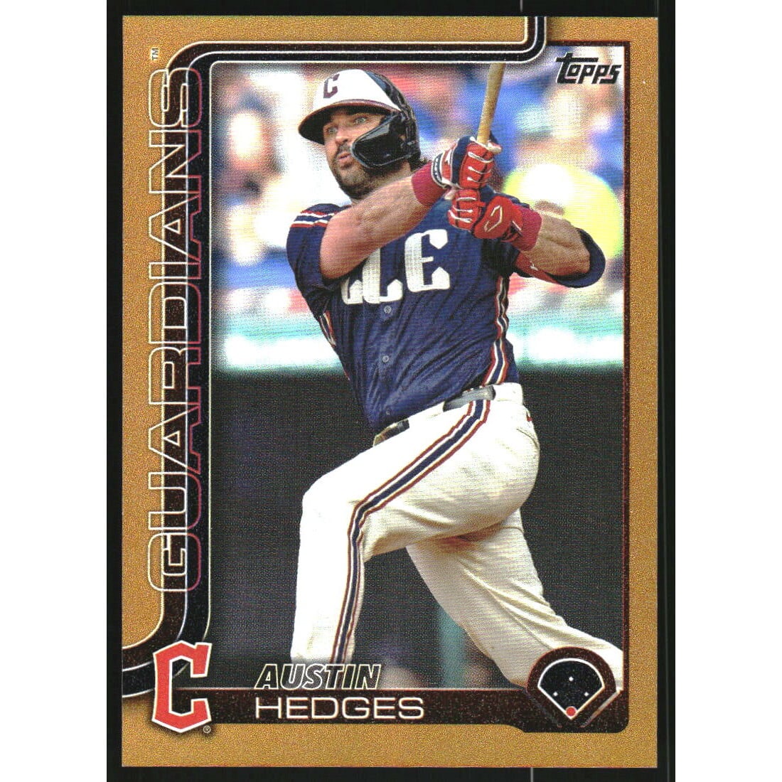 2025 Topps Gold Rainbow Foil #667 Austin Hedges. rookie card picture