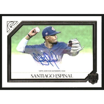 2021 Topps Gallery Rookie Autographs #RASE Santiago Espinal