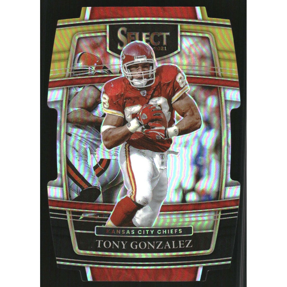 2021 Select Prizm Black and Gold Die Cut #38 Tony Gonzalez