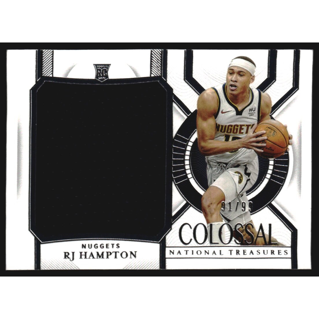 2020-21 Panini National Treasures Colossal Rookie Materials #29 RJ Hampton