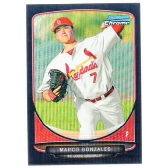 2013 Bowman Chrome Draft Draft Picks Black Wave Refractors #BDPP6 Marco Gonzales