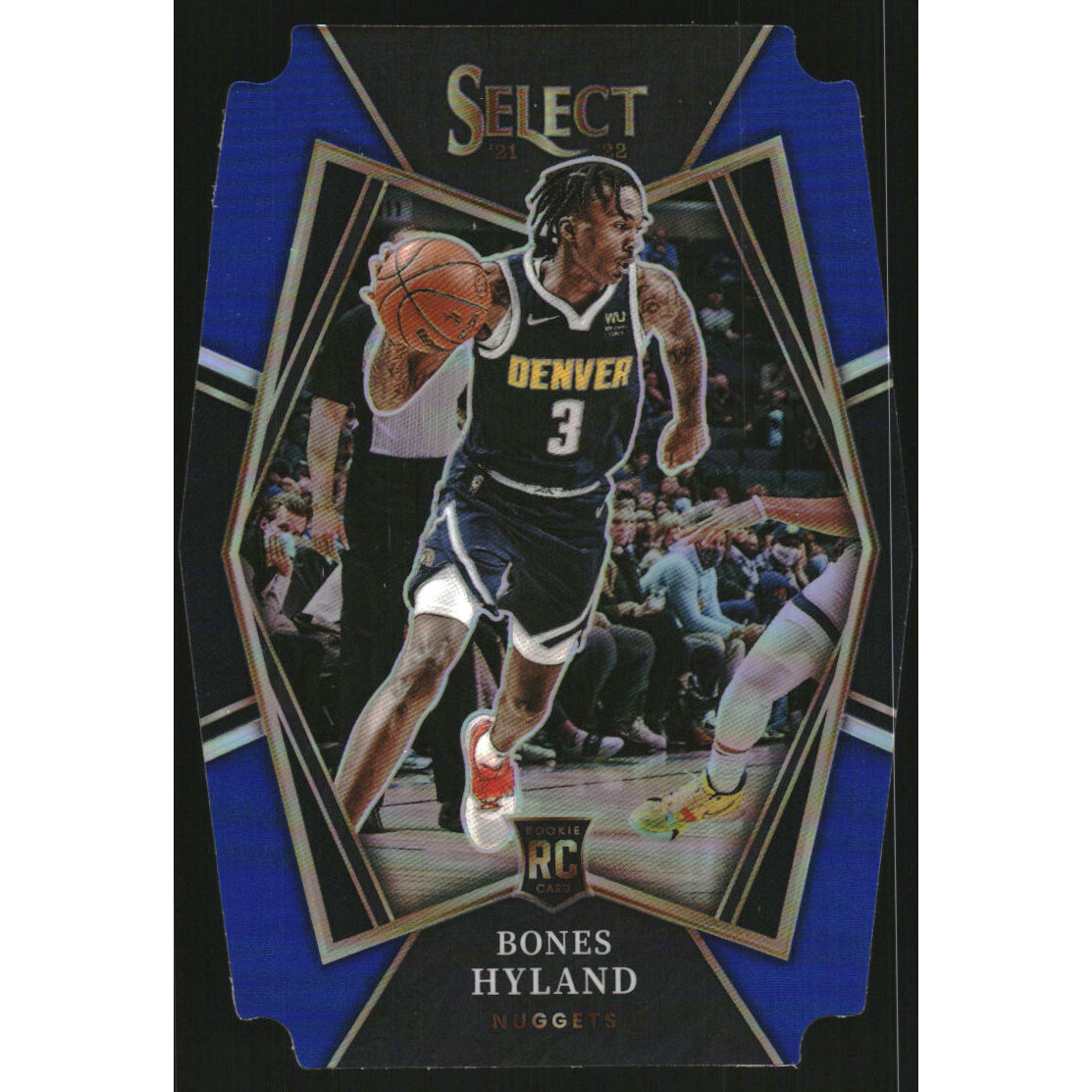 2021-22 Select Prizms Blue Die Cut #174 Bones Hyland