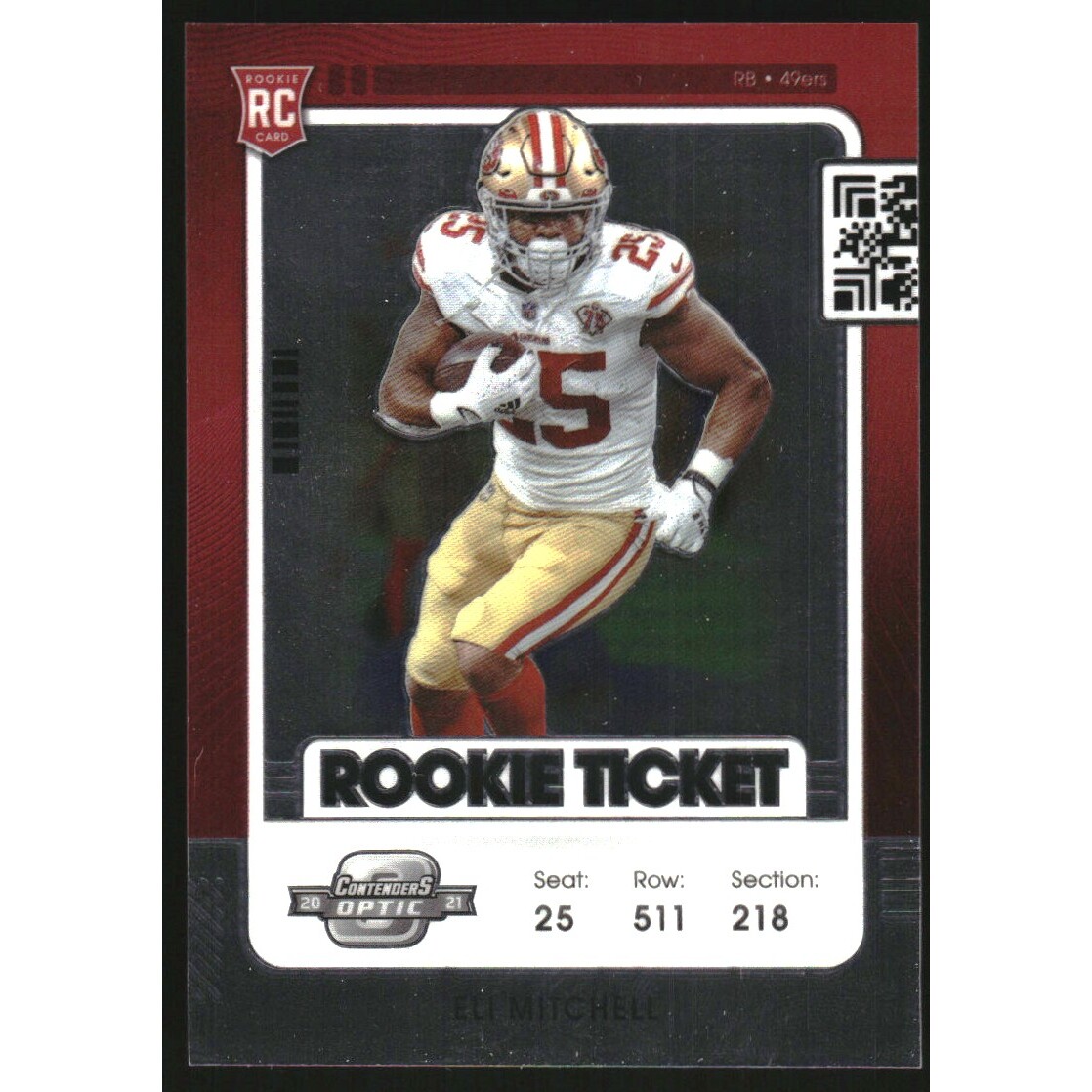 2021 Panini Contenders Optic #100 Eli Mitchell RC