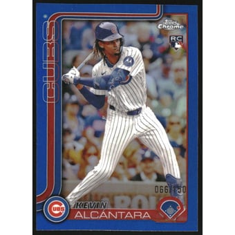 2025 Topps Chrome Blue Refractors #173 Kevin Alcantara