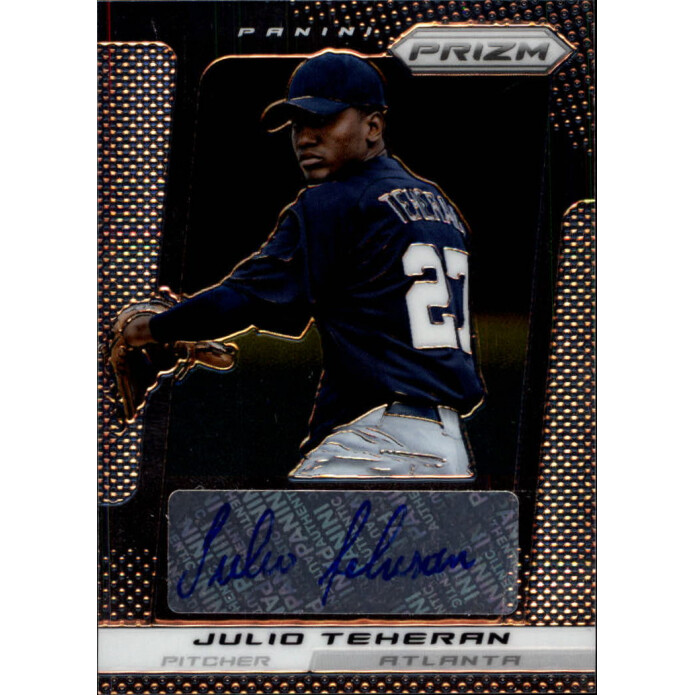 2013 Panini Prizm Autographs #JT Julio Teheran. rookie card picture