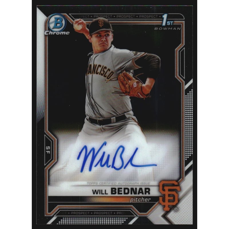 2021 Bowman Chrome Draft Autographs #CDAWB Will Bednar