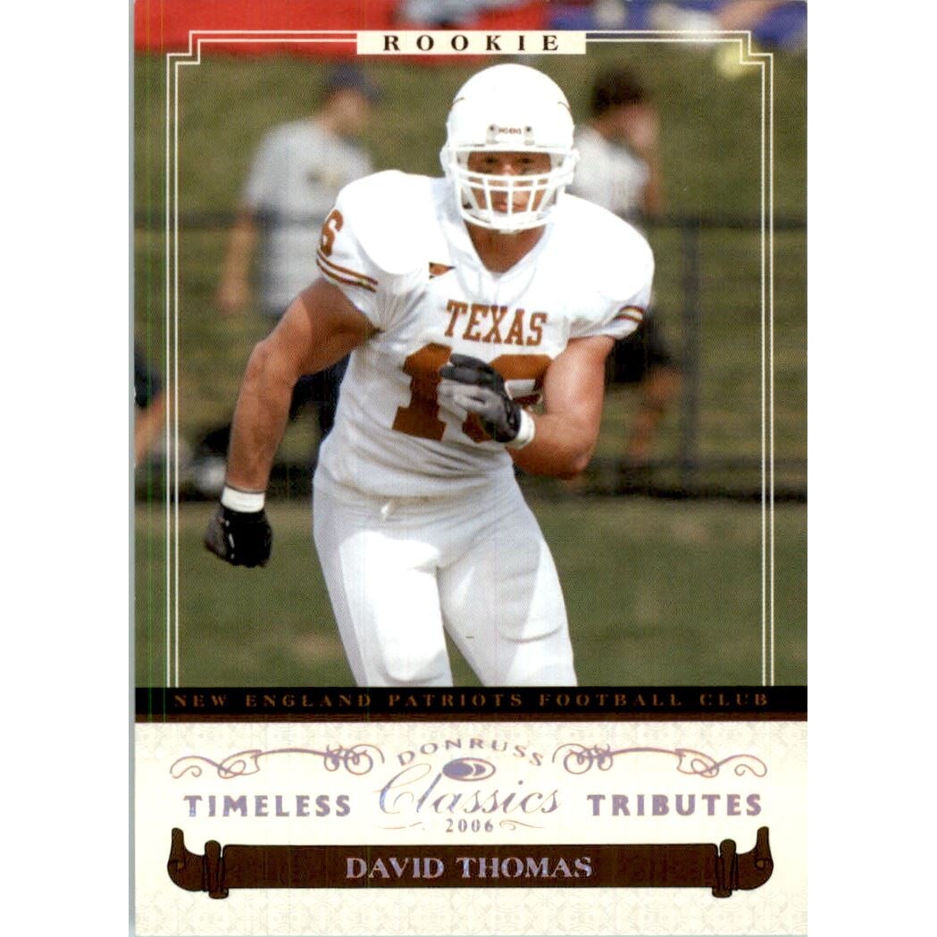 2006 Donruss Classics Timeless Tributes Bronze #151 David Thomas. rookie card picture