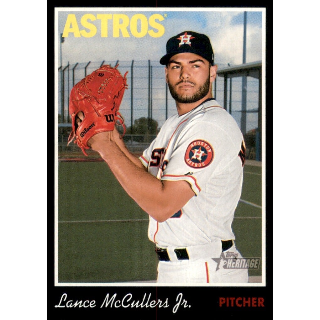 2019 Topps Heritage Black Border #113 Lance McCullers Jr.. rookie card picture