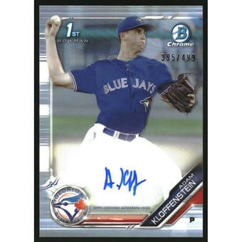 2019 Bowman Chrome Prospect Autographs Refractors #CPAAKL Adam Kloffenstein