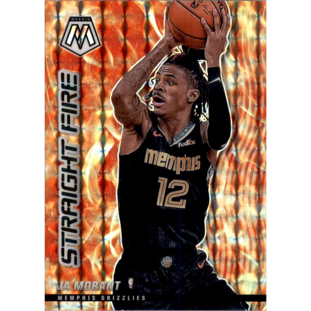 2020-21 Panini Mosaic Straight Fire #11 Ja Morant