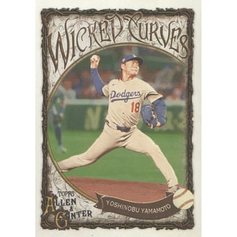 2025 Topps Allen and Ginter Wicked Curves #WC11 Yoshinobu Yamamoto