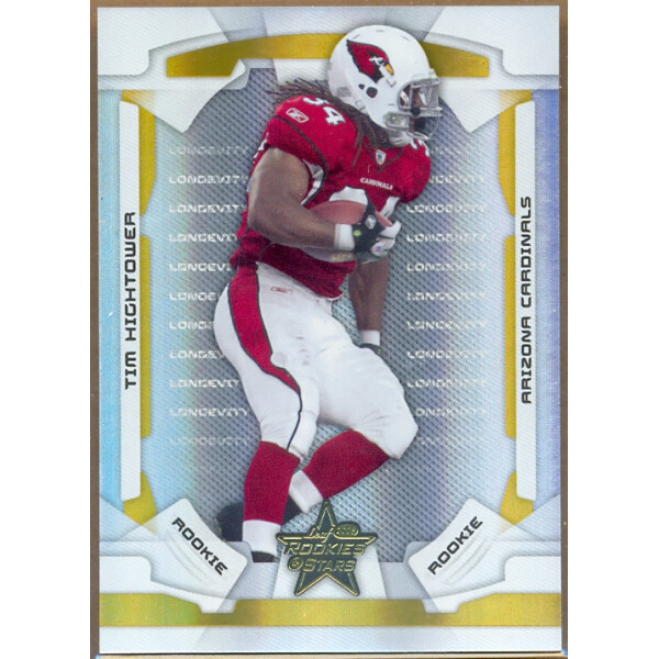2008 Leaf Rookies and Stars Longevity Parallel Gold #181 Tim Hightower