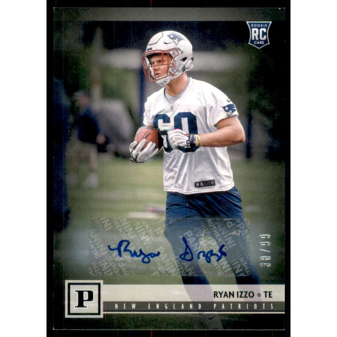 2018 Panini Autographs #383 Ryan Izzo/99. rookie card picture