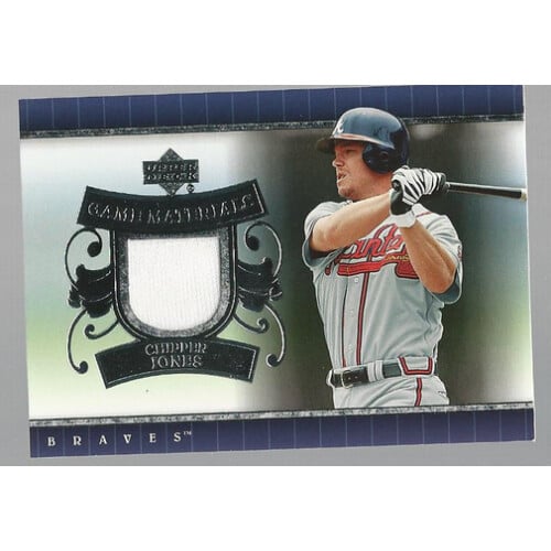 2007 Upper Deck UD Game Materials #CJ Chipper Jones S2. rookie card picture