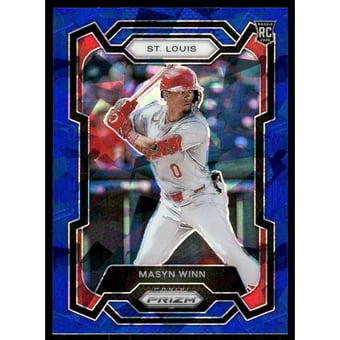 2024 Panini Prizm Prizms Blue Ice #256 Masyn Winn