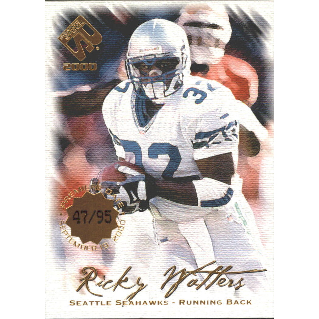 2000 Private Stock Premiere Date #89 Ricky Watters