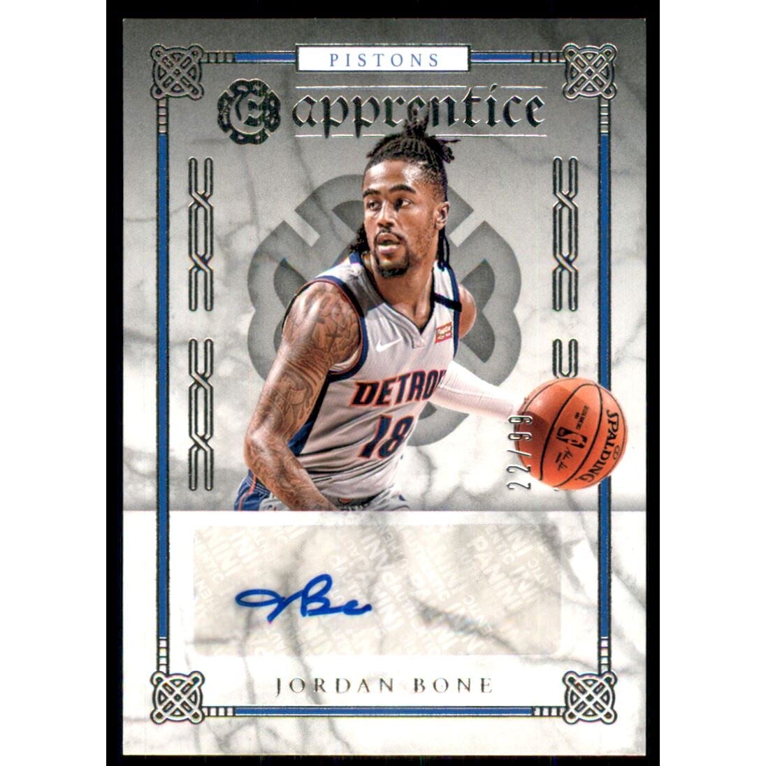 2019-20 Panini Chronicles Apprentice Signatures #29 Jordan Bone