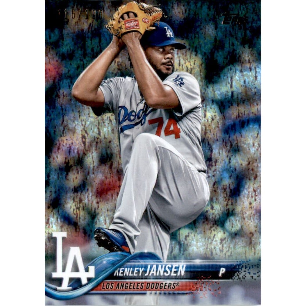 2018 Topps Factory Set Foilboard #696 Kenley Jansen. rookie card picture