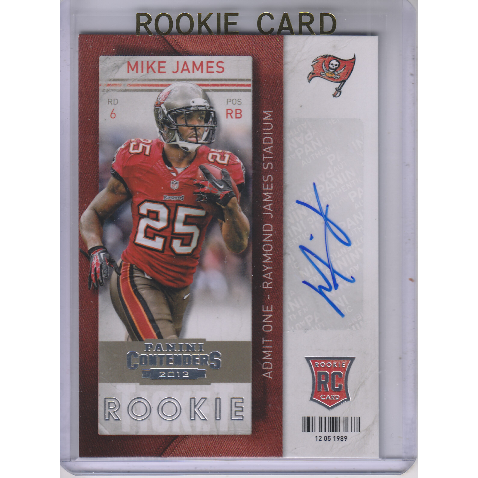2013 Panini Contenders #169A Mike James AU RC