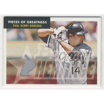 2007 Bowman Heritage Pieces of Greatness #PK2 Paul Konerko Jsy B