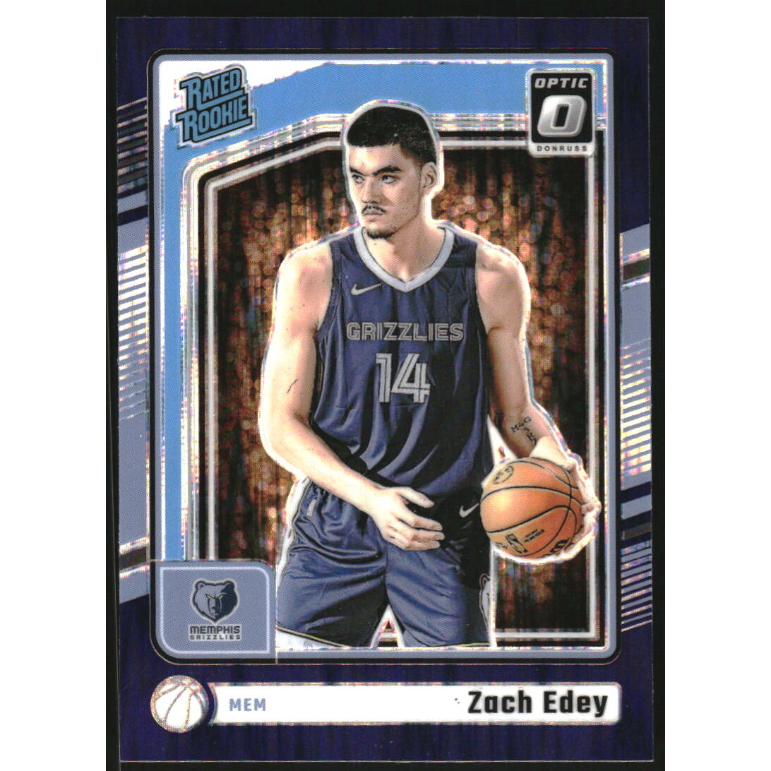 2024-25 Donruss Optic Purple Shock #288 Zach Edey RR