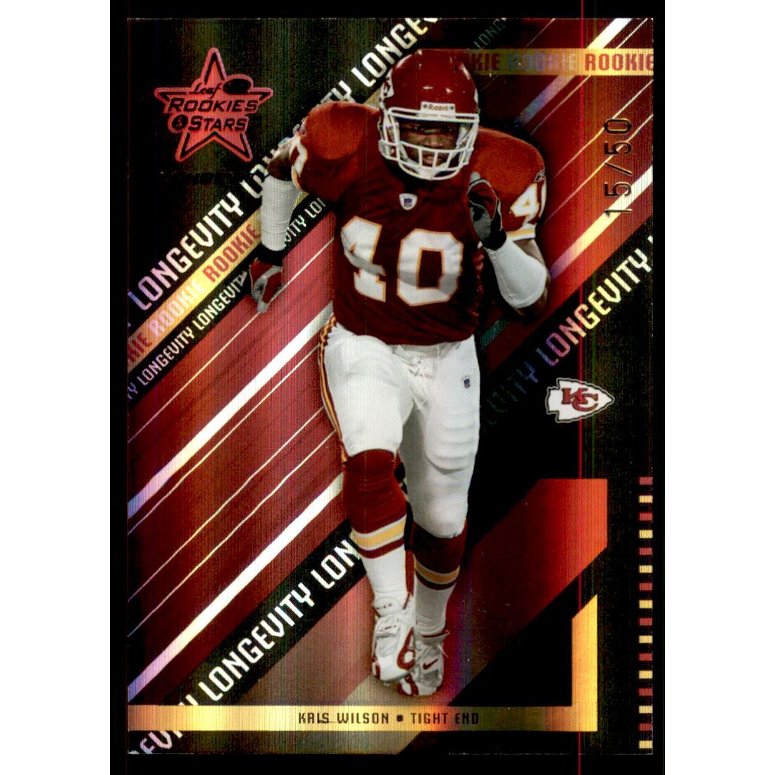 2004 Leaf Rookies and Stars Longevity Black #149 Kris Wilson
