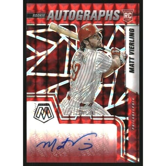 2022 Panini Mosaic Rookie Autographs Mosaic Choice Fusion #37 Matt Vierling