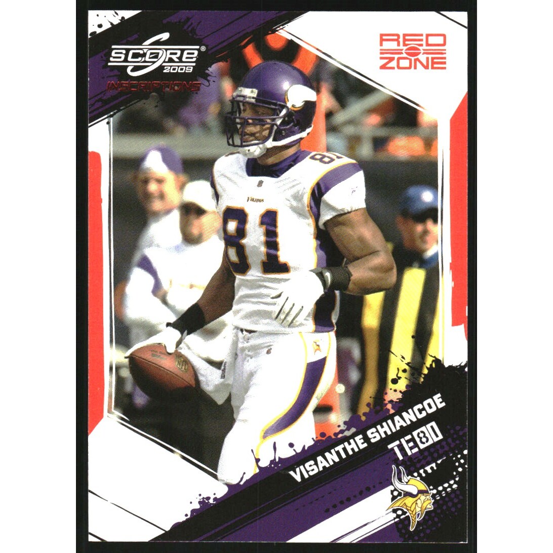 2009 Score Inscriptions Red Zone #170 Visanthe Shiancoe