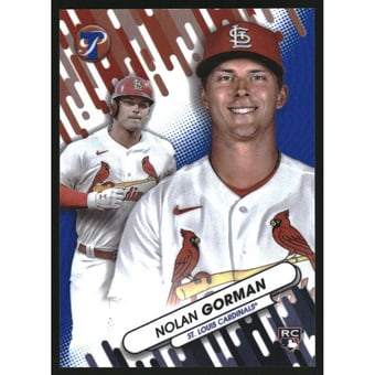 2023 Topps Pristine Fresh Faces Blue Refractors #FF6 Nolan Gorman