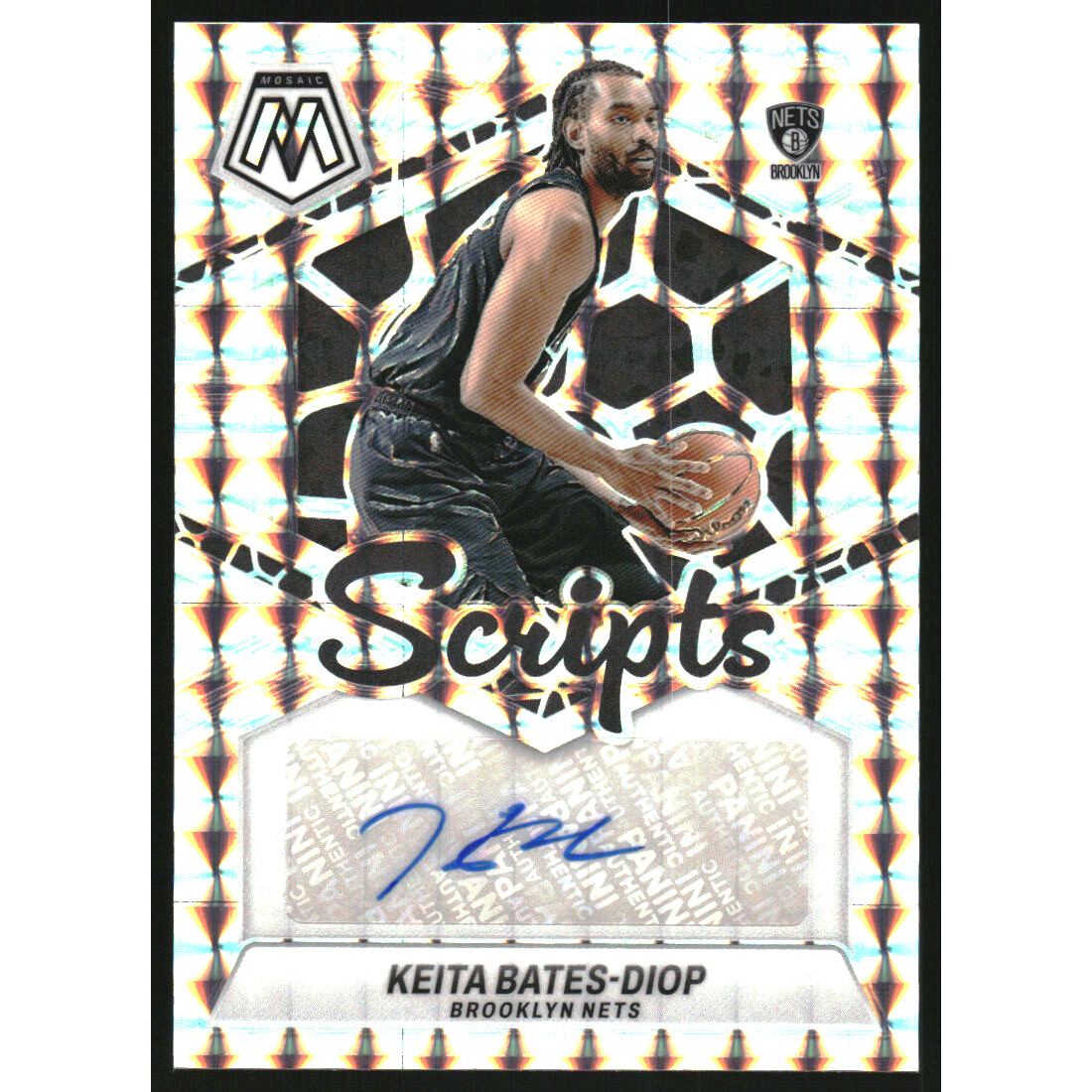 2023-24 Panini Mosaic Scripts #13 Keita Bates-Diop 2023-24 Panini Mosaic Scripts #13 Keita Bates-Diop