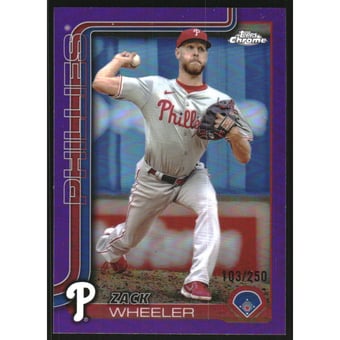 2025 Topps Chrome Purple Refractors #189 Zack Wheeler