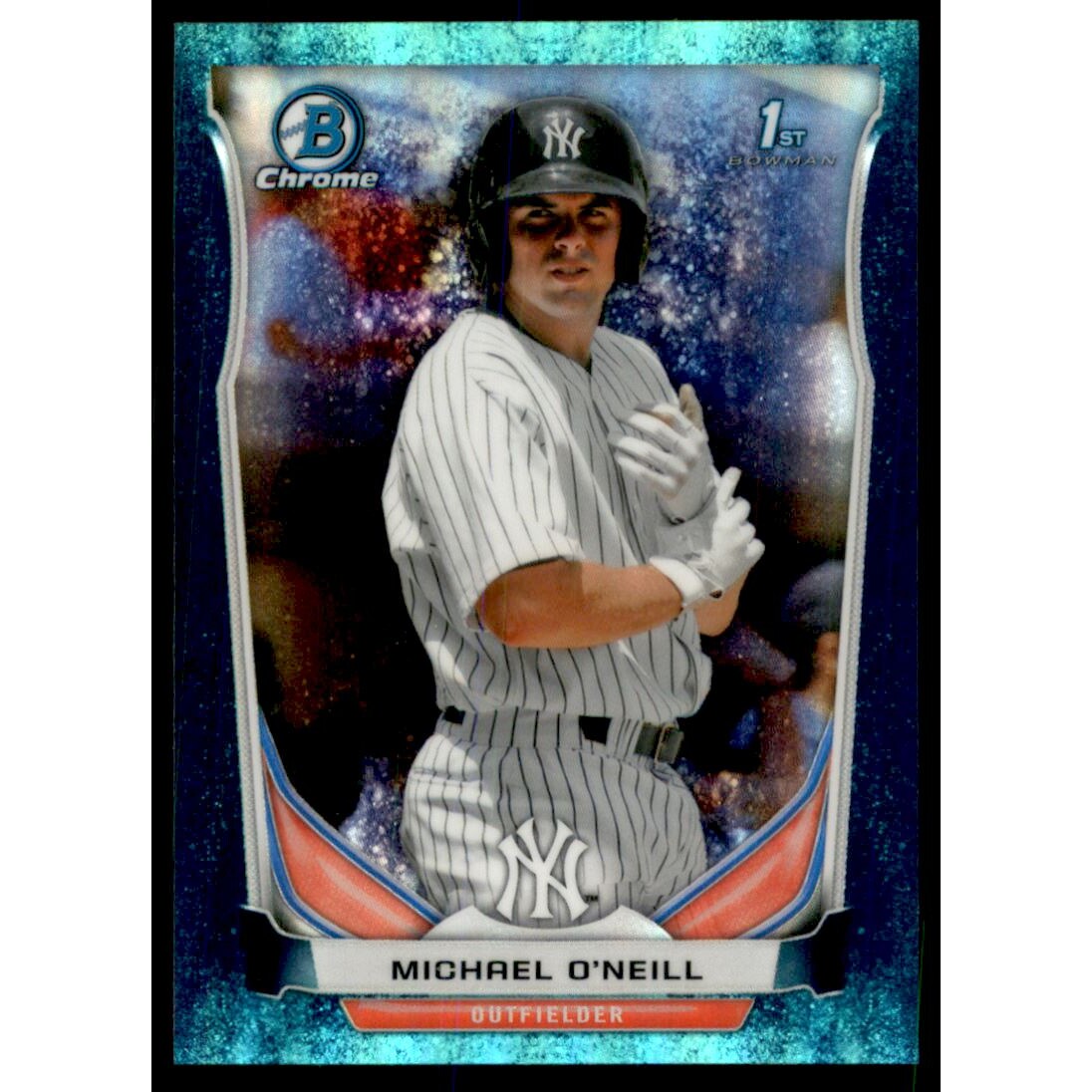 2014 Bowman Chrome Prospects Series 2 Bubble Refractors #BCP48 Michael O'Neill. rookie card picture
