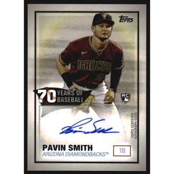 2021 Topps 70 Years of Baseball Autographs #70YAPS Pavin Smith S2