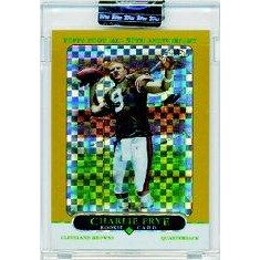 2005 Topps Chrome Gold Xfractors #176 Charlie Frye