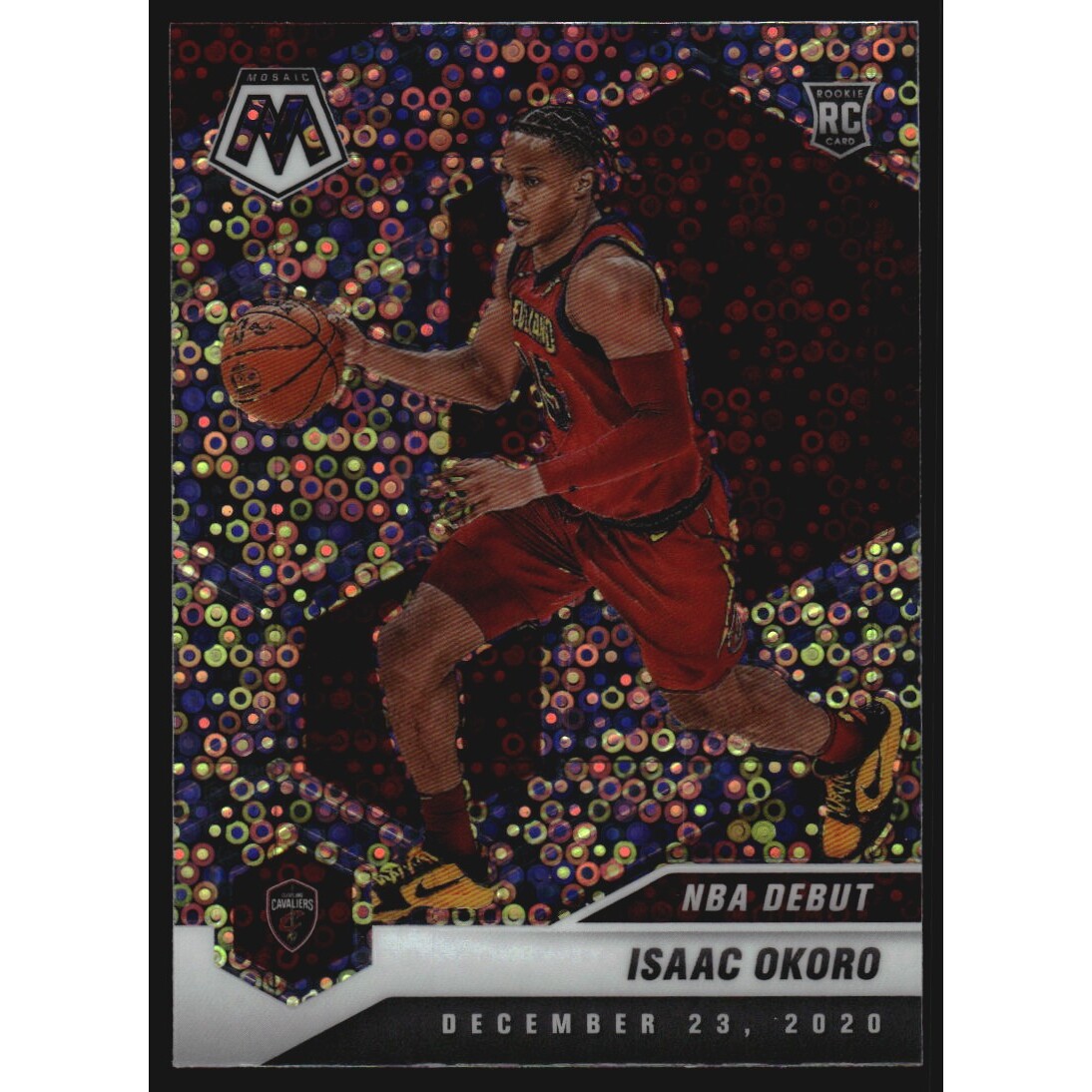 2020-21 Panini Mosaic Mosaic Fast Break Silver #271 Isaac Okoro
