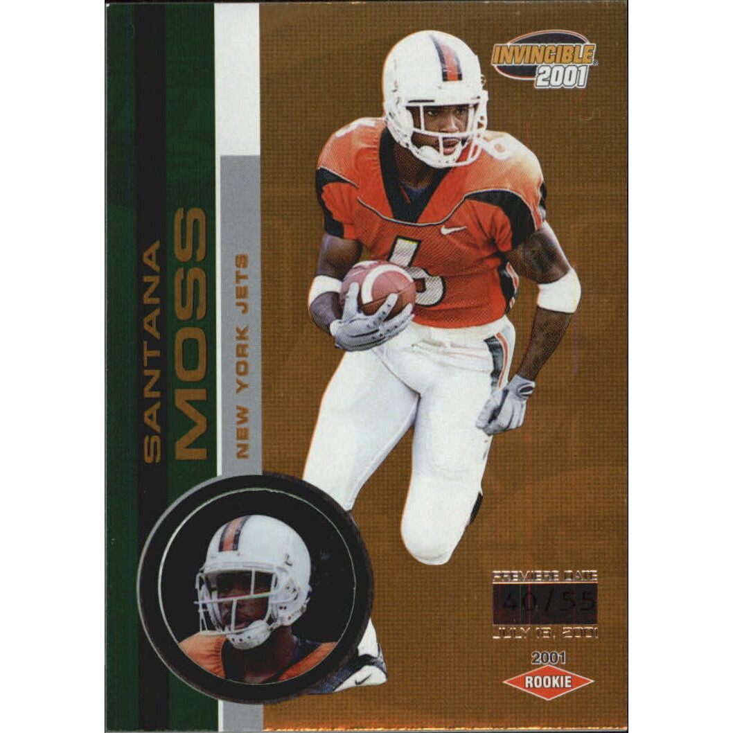 2001 Pacific Invincible Premiere Date #279 Santana Moss