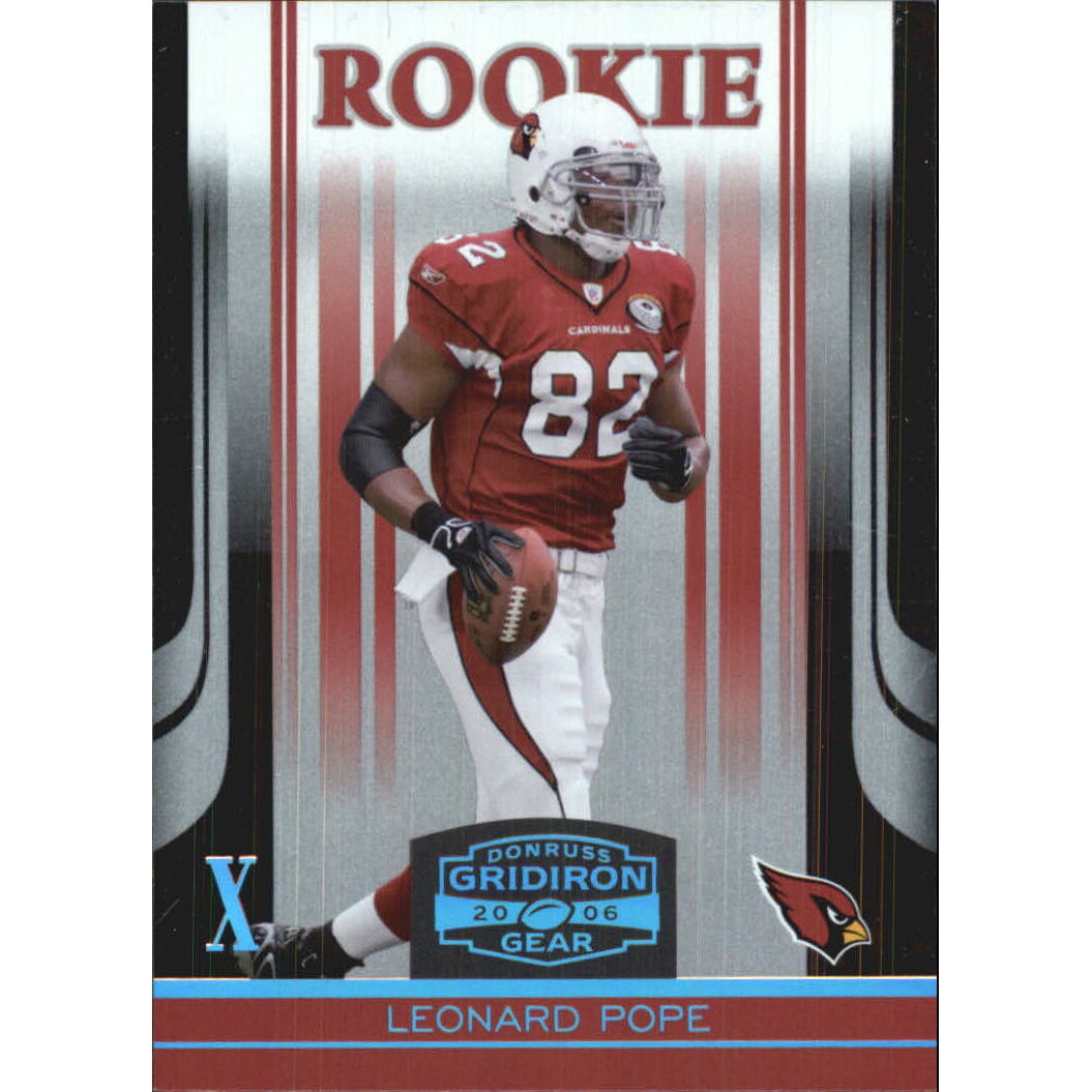 2006 Donruss Gridiron Gear Platinum Holofoil X's #171 Leonard Pope