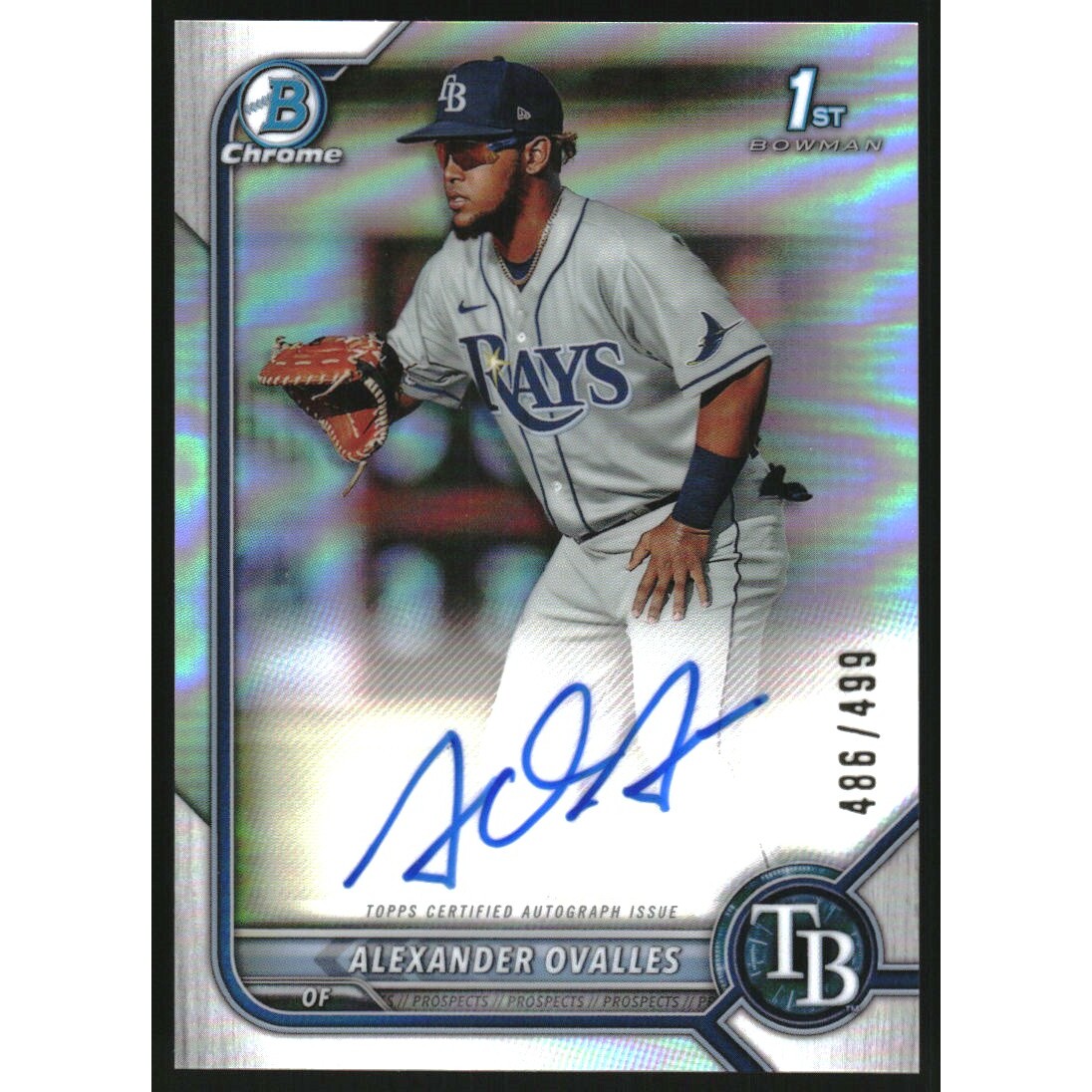 2022 Bowman Chrome Prospect Autographs Refractors #CPAAO Alexander Ovalles
