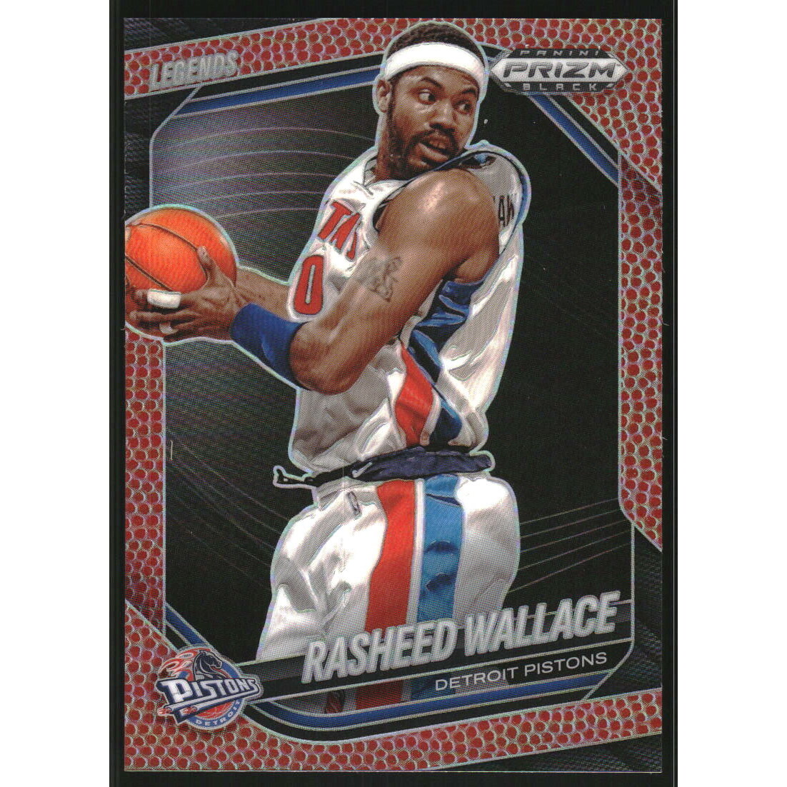 2024-25 Panini Prizm Black Prizms Basketball #276 Rasheed Wallace LGD