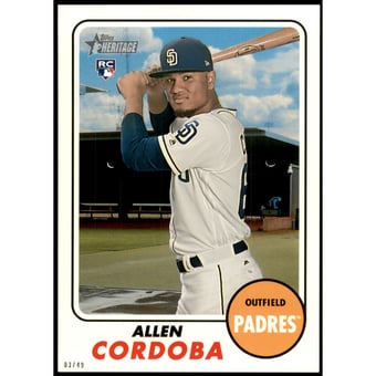 2017 Topps Heritage 5x7 #569 Allen Cordoba